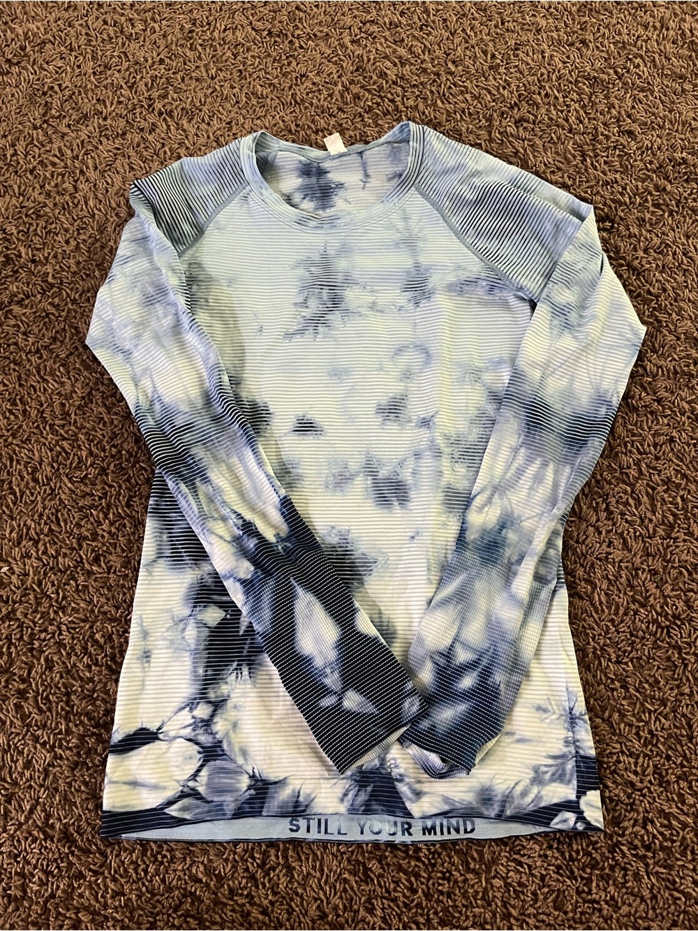Womens Lululemon Atheltica Switftly Tech Long Sleeve Shirt 2.0 Tie Dye Size 6